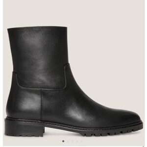 Stuart Weitzman city zip bootie black